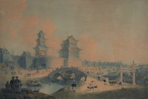 Peking Stadt, Ping Tze Muen, eines der westlichen Tore von Peking von William Alexander