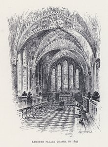Lambeth Palace Chapel im Jahr 1895 (Stich) von William Alexander Ansted