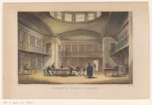 Bibliothek von Plymouth von William Alexander Le Petit