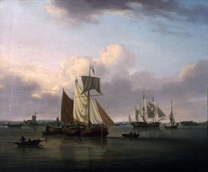 Schiffe vor Deptford von William Anderson