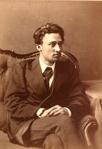 Porträt des Autors Wsewolod Michailowitsch Garshin von William Andreevich Carrick