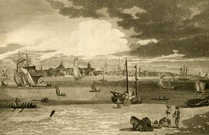 Ansicht von Liverpool, von der Fähre, Lancashire, 1808