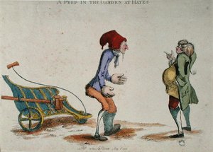 Ein Blick in den Garten in Hayes, Mai 1773 von William Austin