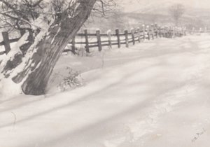 Pfad im Schnee