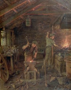 Durch Hammer und Hand, alle Künste stehen (Die Schmiede) von William Banks Fortescue