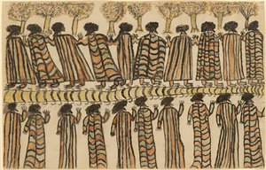 Figuren in Possumfellen von William Barak