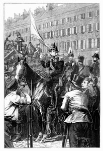 Der König von Preußen spricht zu den Berlinern, 1848, 1900