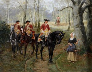 Die Patrouille, ca. 1906 von William Barnes Wollen