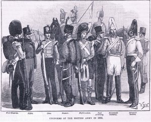 Uniformen der britischen Armee im Jahr 1855 von William Barnes Wollen
