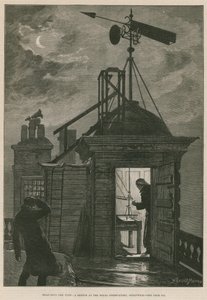Den Wind messen; Eine Skizze am Royal Observatory, Greenwich von William Bazett Murray