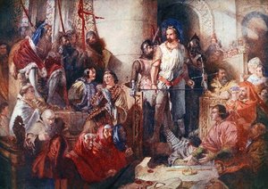 Der Prozess von Sir William Wallace in Westminster, Illustration aus 