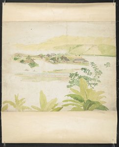 Aquarellzeichnung des Lucky Valley Estate, Clarendon, Jamaika von William Berryman