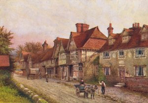 Chiddingstone von der Ecke des Kirchhofs, 1907