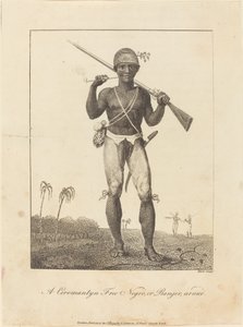 Ein freier Neger von Coromantyn oder Ranger, bewaffnet