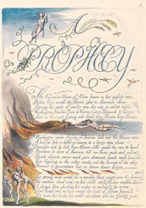 Amerika. Eine Prophezeiung, Platte 5, Eine Prophezeiung - Der Wächterprinz von Albion.... von William Blake