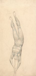 Ein Engel mit einer Trompete von William Blake