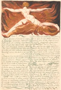 Das erste Buch Urizen, Tafel 3, "Kapitel: 1 . . . ." (Bentley 3) von William Blake