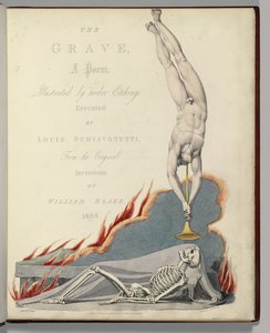 Frontispiz aus "The Grave" von Robert Blair, graviert von Louis Schiavonetti von William Blake