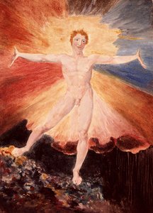 Freudiger Tag oder Der Tanz von Albion, ca. 1794 (Radierung mit Aquarell) von William Blake