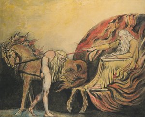 Gott richtet Adam, ca. 1795 von William Blake