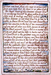 "Greatest men best, those who envy...", Text aus 