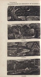 Illustrationen zur Nachahmung der Ekloge I, Seite 15 von William Blake