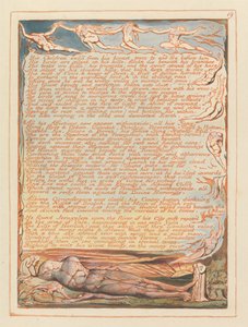 Jerusalem, Tafel 19, Seine Kinder verbannt aus seiner Brust.... von William Blake