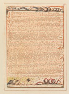 Jerusalem, Tafel 98, Dann jeder ein flammender Pfeil.... von William Blake