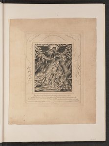 Hiobs Söhne und Töchter von Satan überwältigt von William Blake