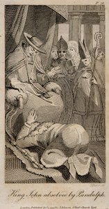 König Johann wird von Pandulph absolviert, nach Henry Fuseli, 1798