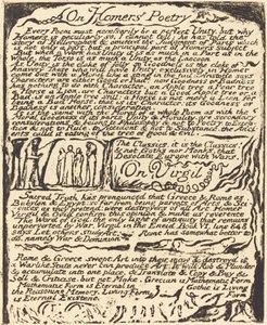 Über Homers Poesie und über Vergil, 1822 von William Blake