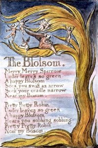 Die Blüte: Platte 10 aus Songs of Innocence and of Experience (Kopie R) um 1802-08 von William Blake