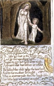 Der kleine Junge gefunden: Platte 13 aus Songs of Innocence and of Experience (Kopie R) um 1802-08 von William Blake