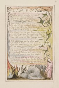 Ein kleiner verlorener Junge: Platte 53 aus Songs of Innocence and of Experience (Kopie R) ca. 1802-08 von William Blake
