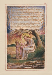 Der kleine schwarze Junge (Fortsetzung): Platte 10 aus Songs of Innocence and of Experience (Kopie AA) ca. 1815-26 von William Blake