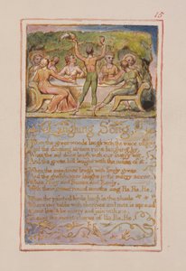 Lied des Lachens: Platte 15 aus Songs of Innocence and of Experience (Kopie AA) ca. 1815-26 von William Blake