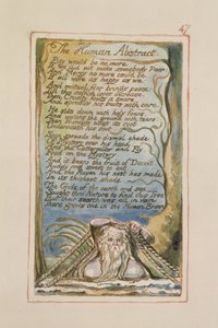 Der menschliche Abstrakt: Platte 47 aus Songs of Innocence and of Experience (Kopie AA) ca. 1815-26 von William Blake