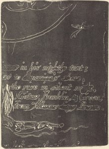 Neudruck aus Fragment der gestrichenen Platte für A Prophecy