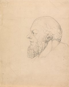 Sokrates, ein visionärer Kopf von William Blake