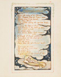 Lieder der Erfahrung: Einführung: Höre die Stimme des Barden, ca. 1825 von William Blake