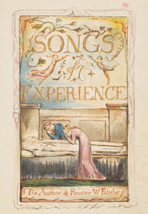 Lieder der Erfahrung: Titelseite, ca. 1825 von William Blake