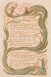 Lieder der Unschuld, Tafel 12, Das göttliche Bild (Bentley 18) von William Blake