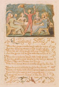 Lieder der Unschuld, Tafel 28, Lachlied (Bentley 15) von William Blake