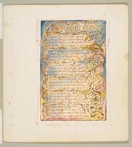 Lieder der Unschuld und Erfahrung: Ein Wiegenlied, ca. 1825 von William Blake