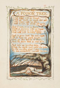 Lieder der Unschuld und der Erfahrung: Ein Giftbaum, ca. 1825 von William Blake
