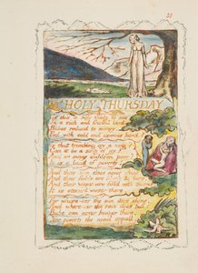 Lieder der Unschuld und Erfahrung: Heiliger Donnerstag, ca. 1825 von William Blake