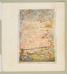 Lieder der Unschuld und der Erfahrung: Lied der Amme, ca. 1825 von William Blake