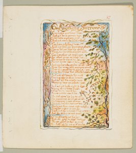 Lieder der Unschuld und der Erfahrung: Über das Leid anderer, ca. 1825 von William Blake