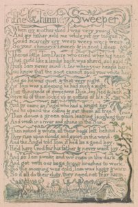 Lieder der Unschuld und der Erfahrung, Tafel 10, Der Schornsteinfeger (Bentley 12)