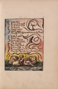 Lieder der Unschuld und der Erfahrung, Tafel 12, Frühling (Bentley 23) von William Blake